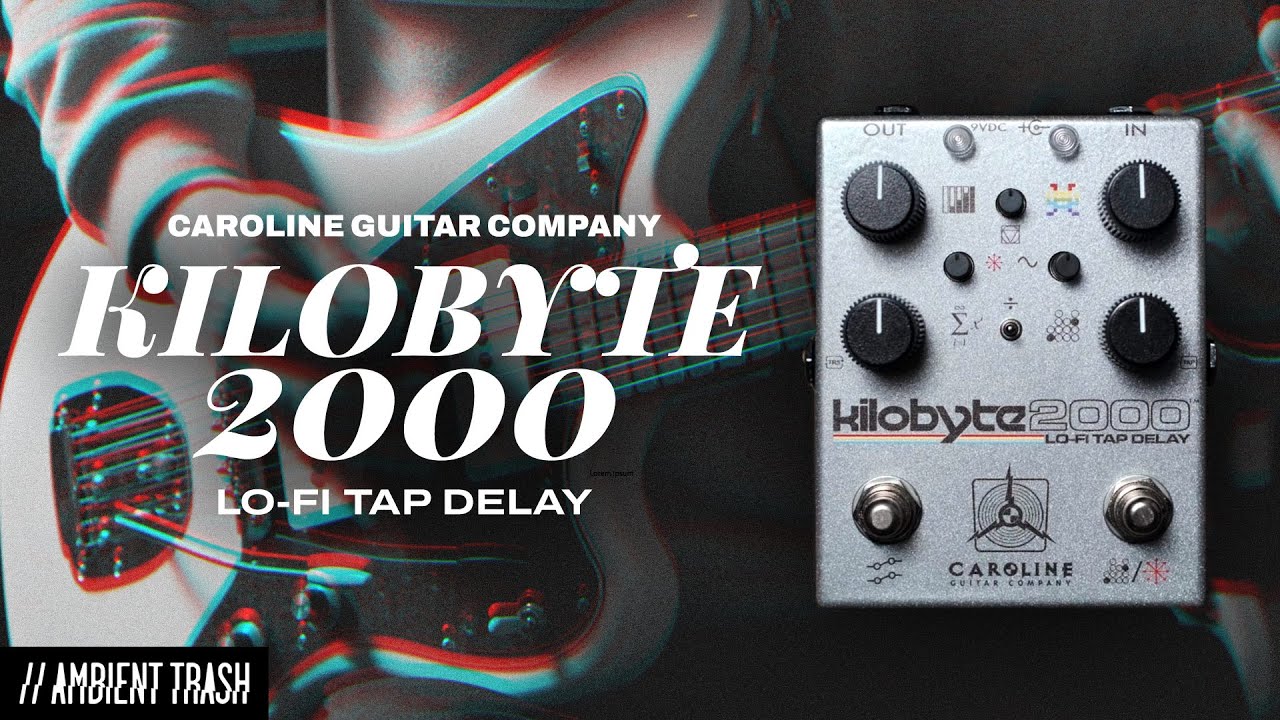 Caroline Guitar Company - Kilobyte 2000 Lo-Fi Tap Delay // Full Demo