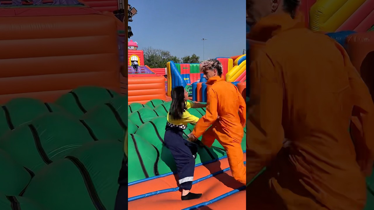 Me escapo de la c&aacute;rcel al parque inflable😂