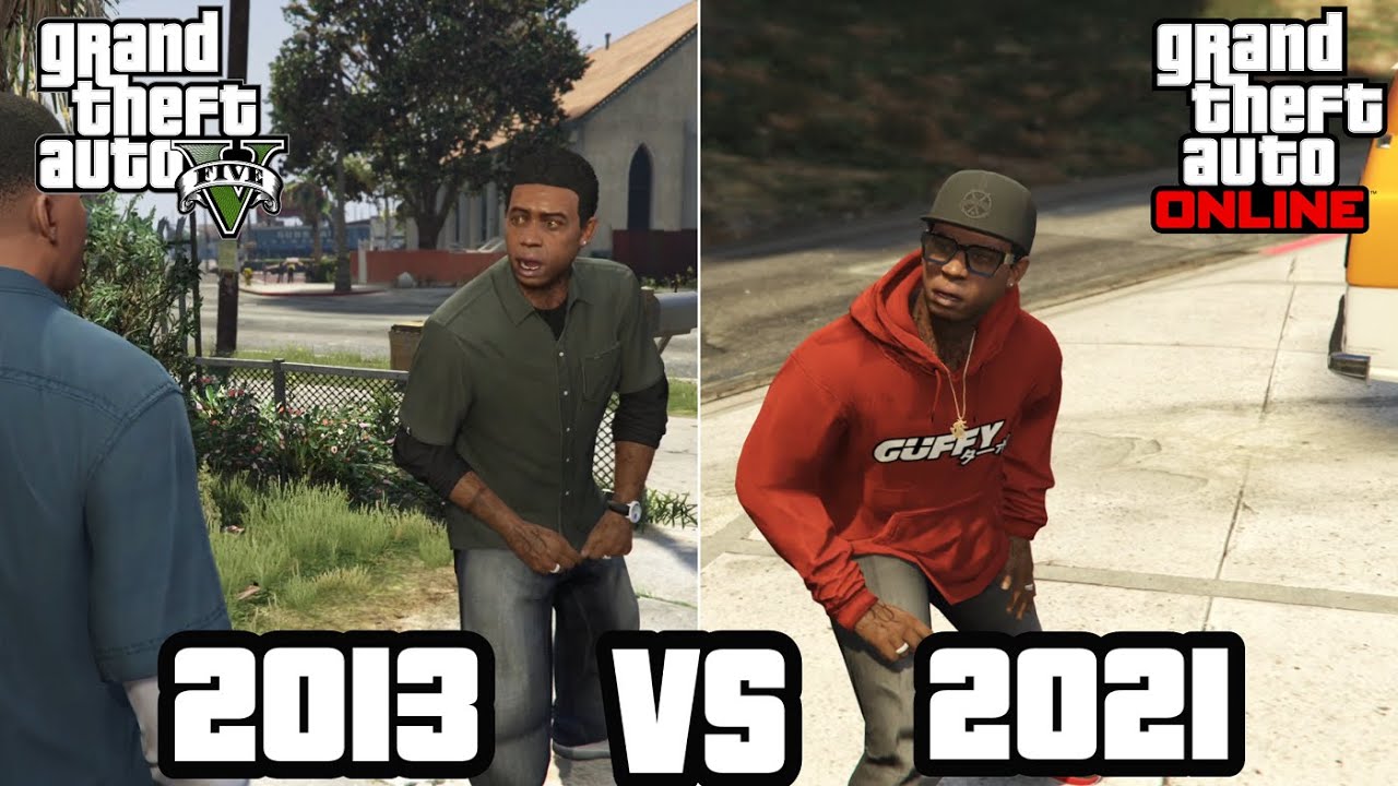 Ламар критикует Франклина 2013 против 2021 | GTA 5