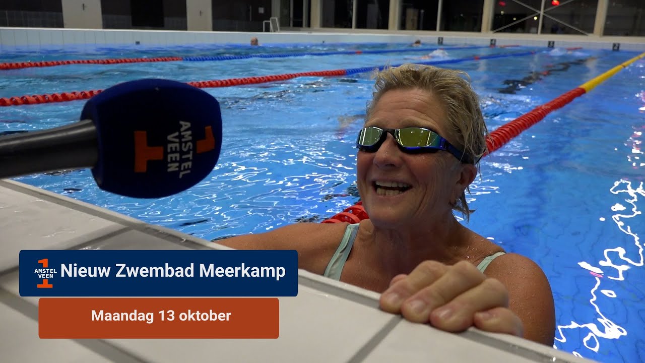 Eerste bezoekers nemen plons in nieuw banenbad zwembad De Meerkamp