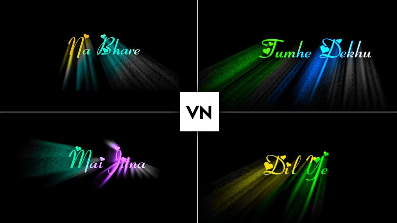 Vn Colourful Text Lyrics Video Editing | Trending Lyrics Video Editing In Vn Video Editor