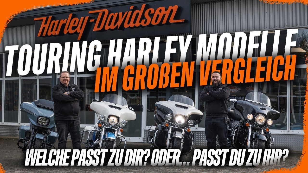 Harley-Davidson TOURING VERGLEICH 🔥Street Glide🔥– Welche gefällt dir am besten?