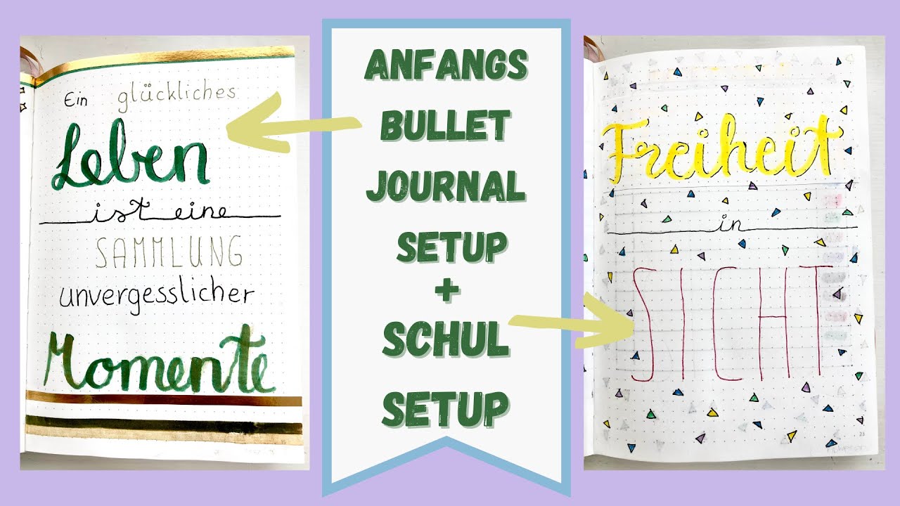 ANFANGS SETUP + SCHUL SETUP / Bullet Journal / bujo starten / 2021 / deutsch / Creative FIDI