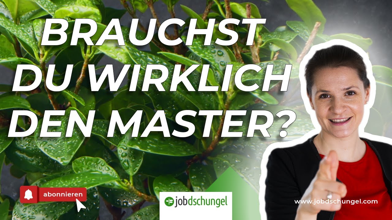 Wann ist ein MASTER-STUDIUM sinnvoll?