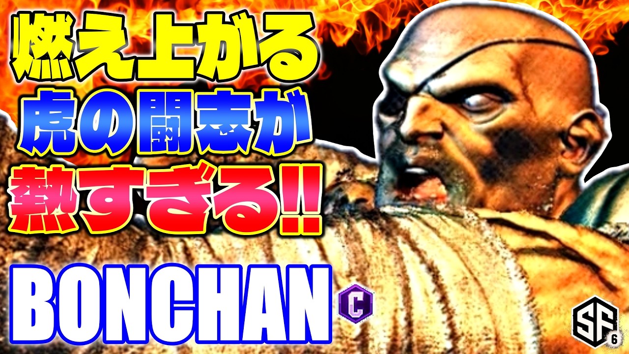 【スト6】燃え上がる虎の闘志が熱すぎる ボンちゃん (サガット) 【ストリートファイター6】