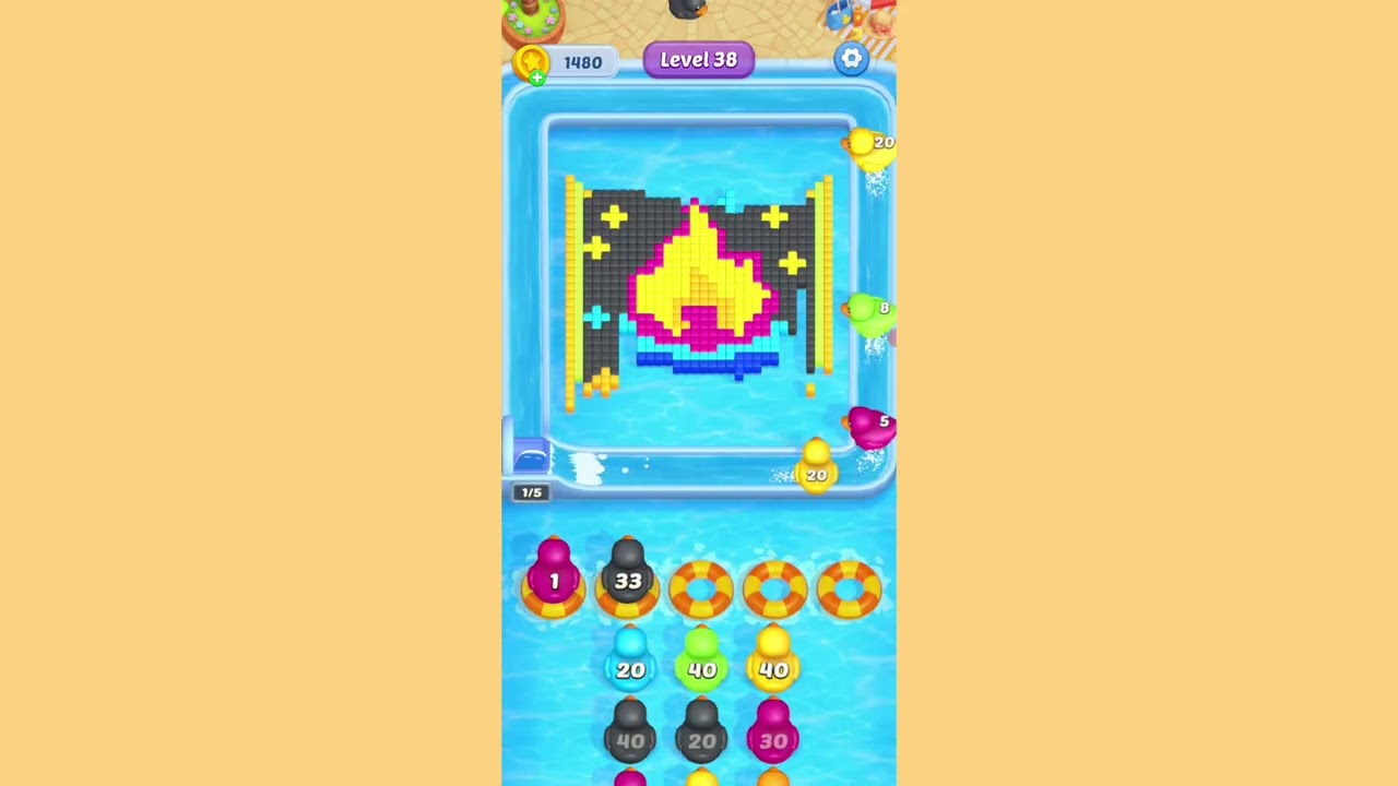 Water Shooter level 38 Solution and guidelines for gameplay 