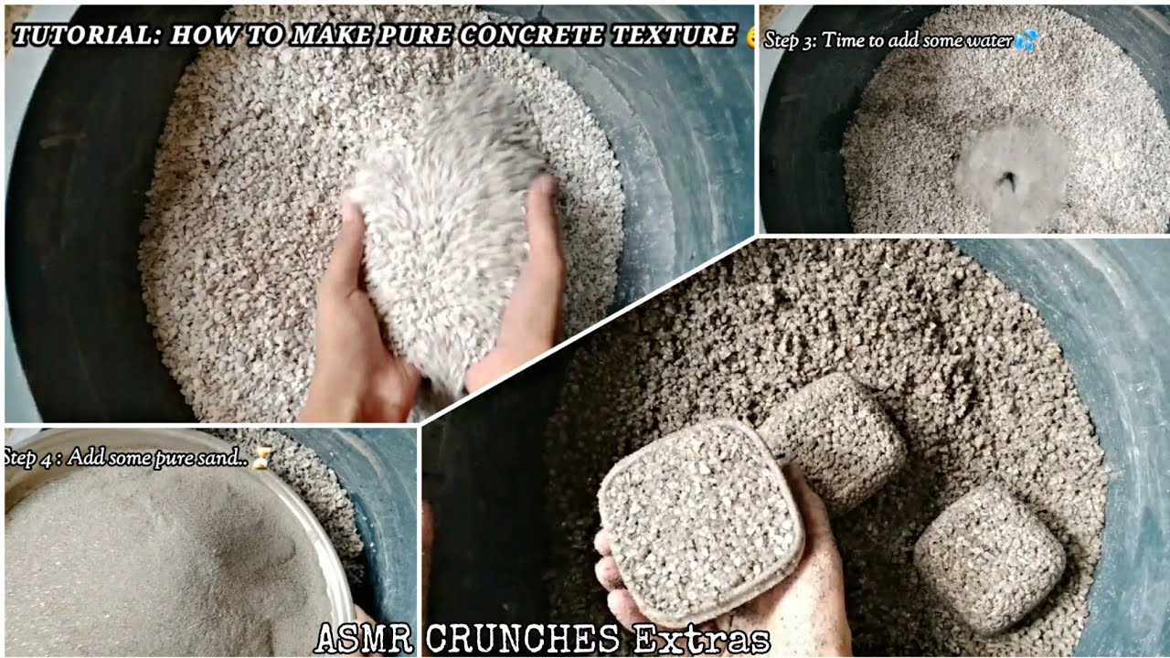 ASMR Tutorial💤 How i make concrete texture🤤🤍 Step by Step Subtitles (No talking ASMR)Watch till end❤