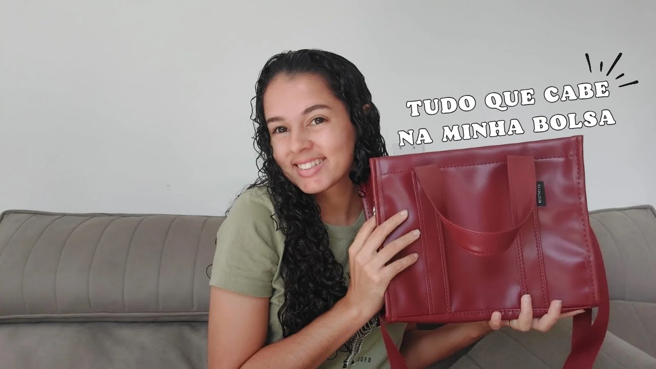 TUDO QUE LEVO NA MINHA BOLSA DA FACULDADE | Tote Mini da mimeria