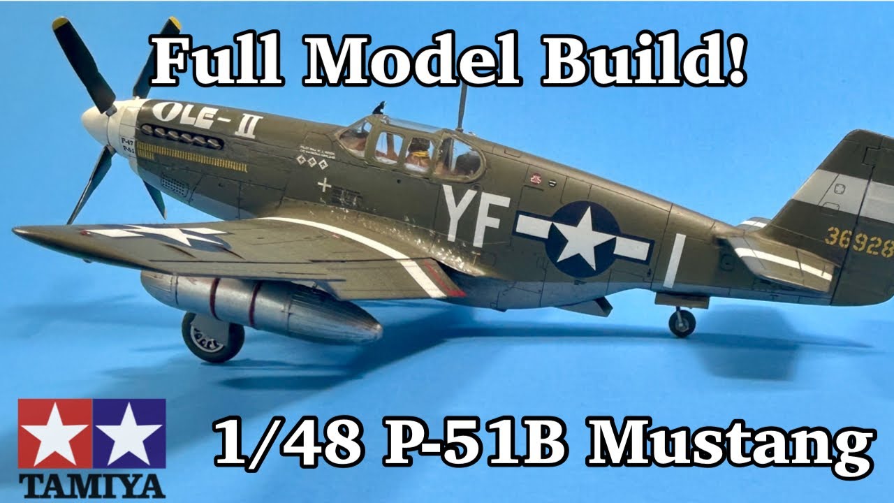 Building the Tamiya 1/48 P-51B Mustang (Start to Finish!)