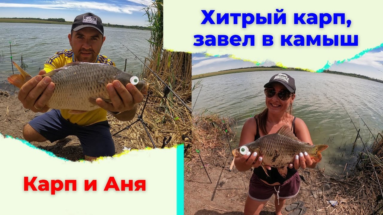 Рыбалка на ставке в  с.  Вязовок,  Днепропетровская область.