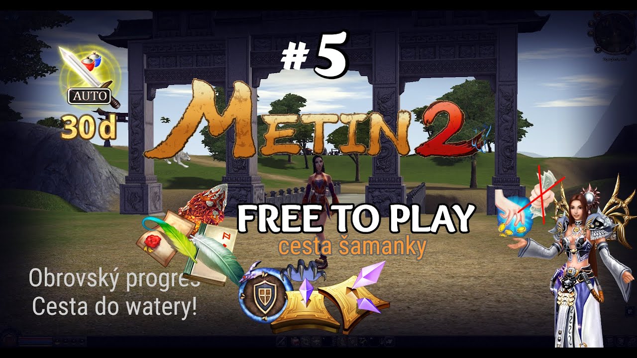 METIN2 TIGERGHOST - FREE TO PLAY SÉRIE ŠAMANKY / Výprava do WATERY a lvl 90!🥇 #5
