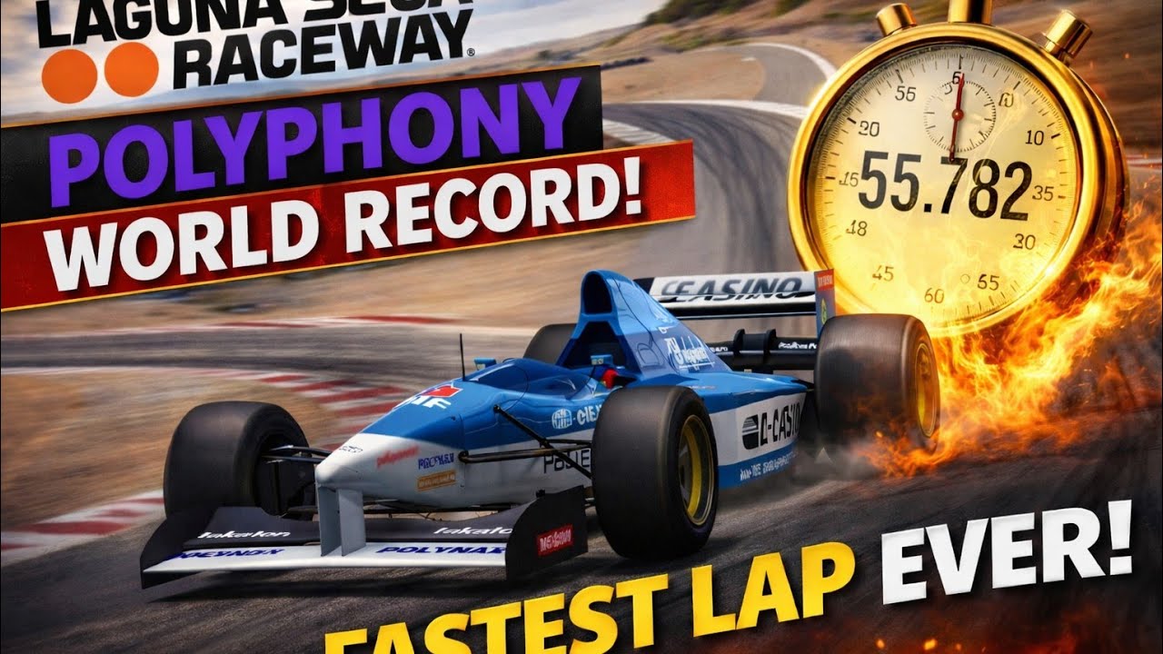 |GT3| Laguna Seca |Polyphony 001| (PAL WR time 55.782)
