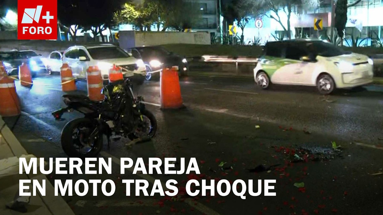 Fatal Accidente Hoy en Viaducto, CDMX: Muere Pareja por Choque de Moto
