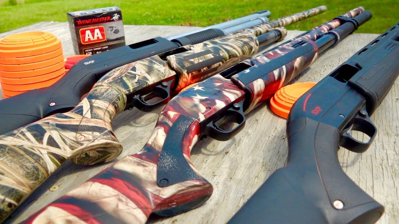 Winchester SXP Pump Shotgun Trick Shots | Combo Shots | Gould Brothers