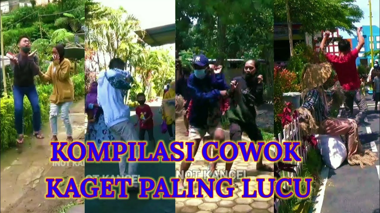 KOMPILASI PRANK ORANG-ORANGAN SAWAH || KUMPULAN COWOK KAGET PALING LUCU..