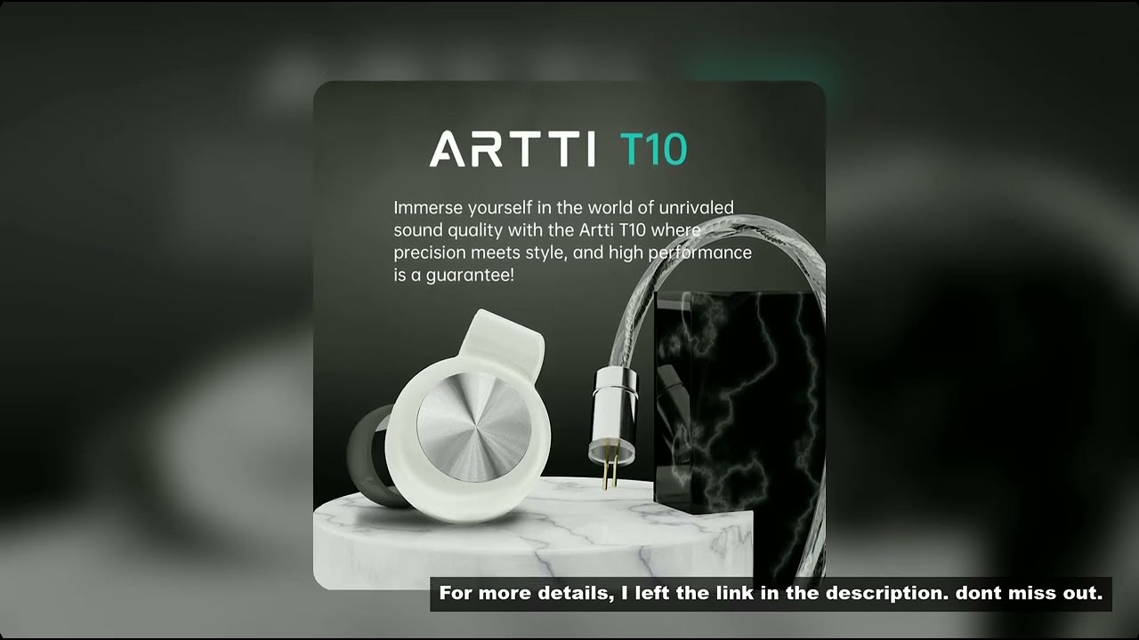 ARTTI T10 HIFI Planar Wired Best In Ear IEMs Earphone 14.2mm Driver Stereo Bass Monitor Headphone wi
