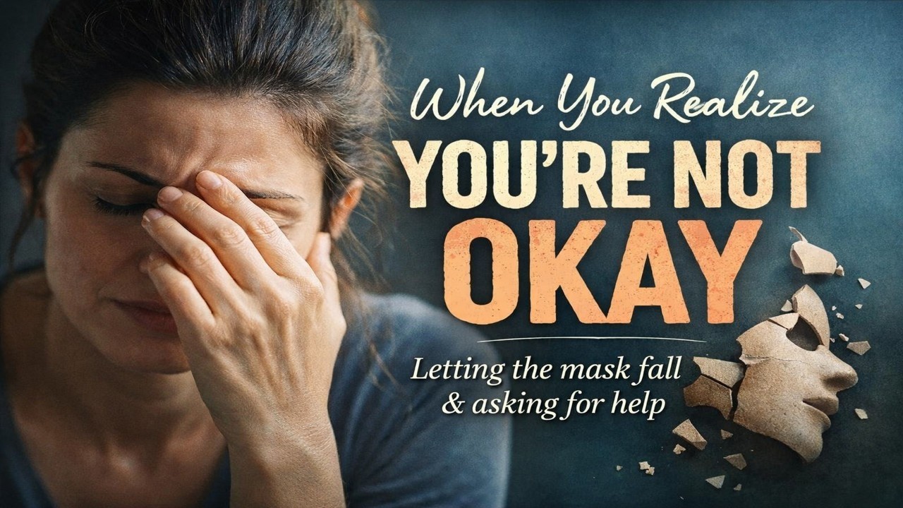 When you realise you are not okay, and stop pretending!
