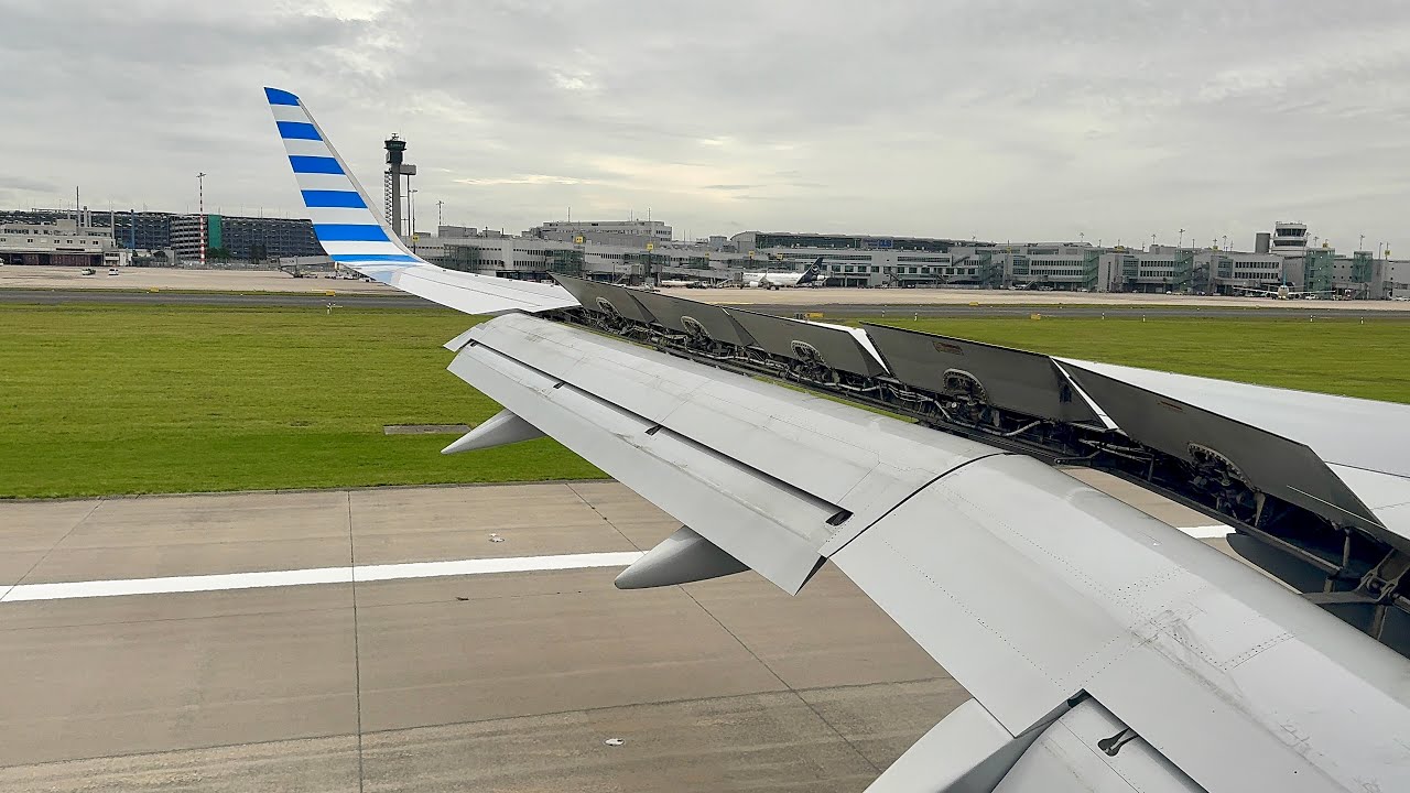 Cloudy Dusseldorf Landing – Condor Boeing 757-300 – D-ABOI – DUS – SCS 69