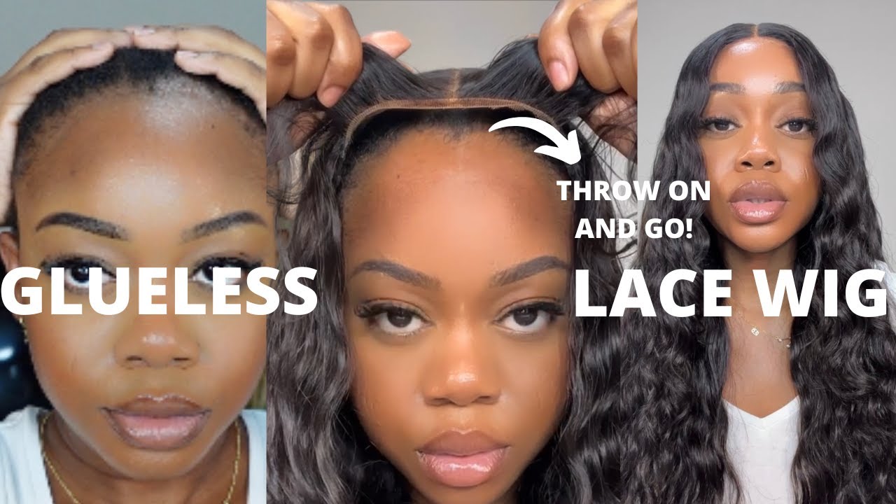 The BEST WIG for BEGINNERS with PRE CUT LACE! NO GLUE or PRODUCT NEEDED FT OQHAIR