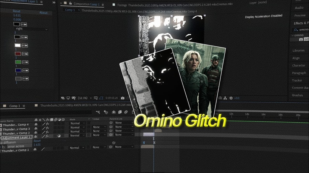 🔥 Omino Diffusion Glitch Effect Tutorial | After Effects Plugin Breakdown
