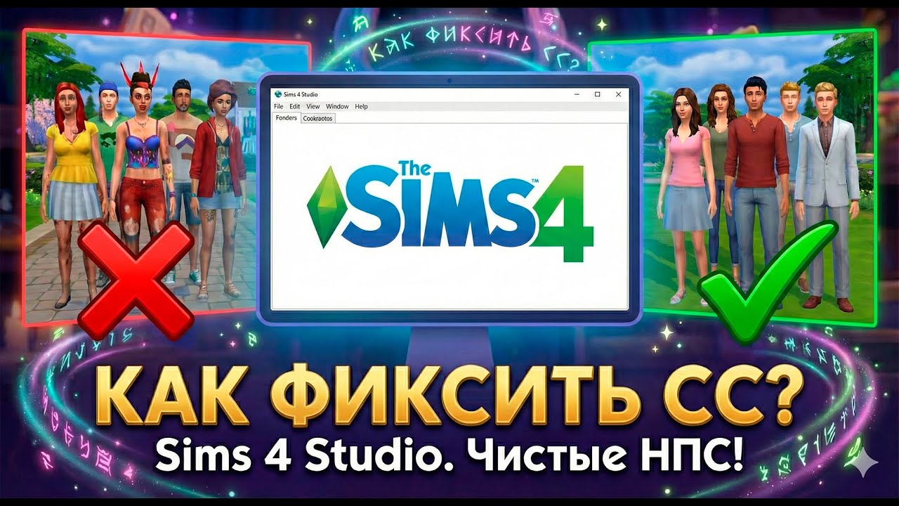🚫 Sims 4 Studio: Как отключить пользовательский контент (CC) для рандомных симов в The Sims 4