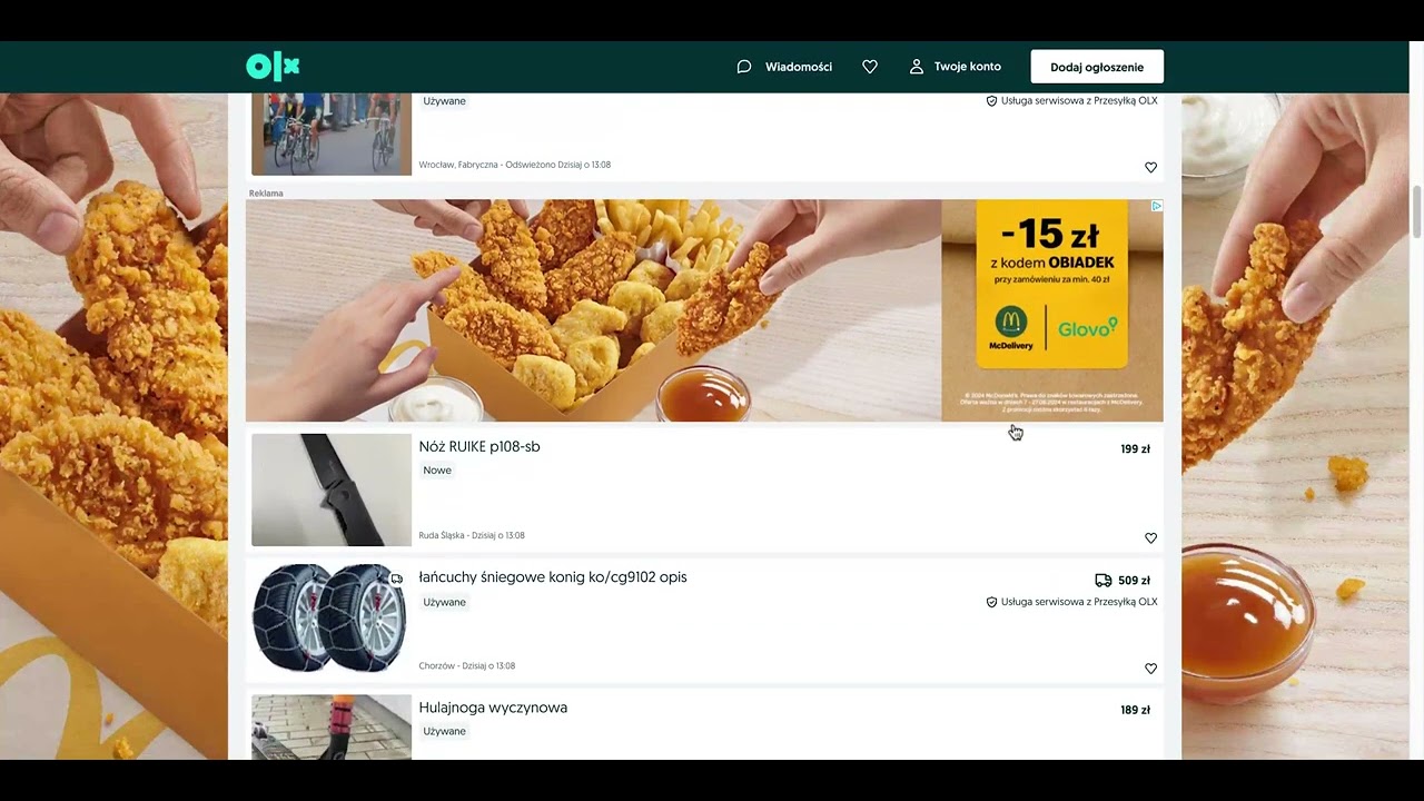 McDonald's Listing Branding OLX