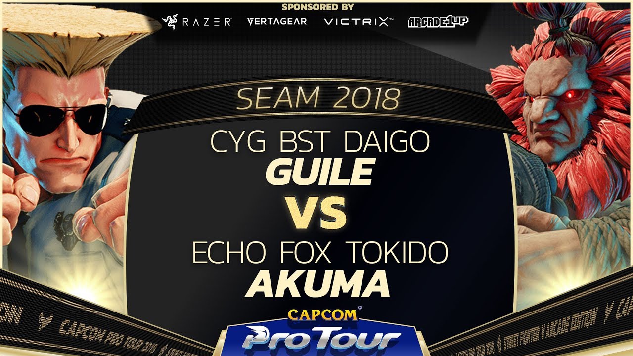 CYG BST Daigo (Guile) vs Tokido (Akuma) - SEA Major 2018 Day 1 Top 8 - CPT 2018