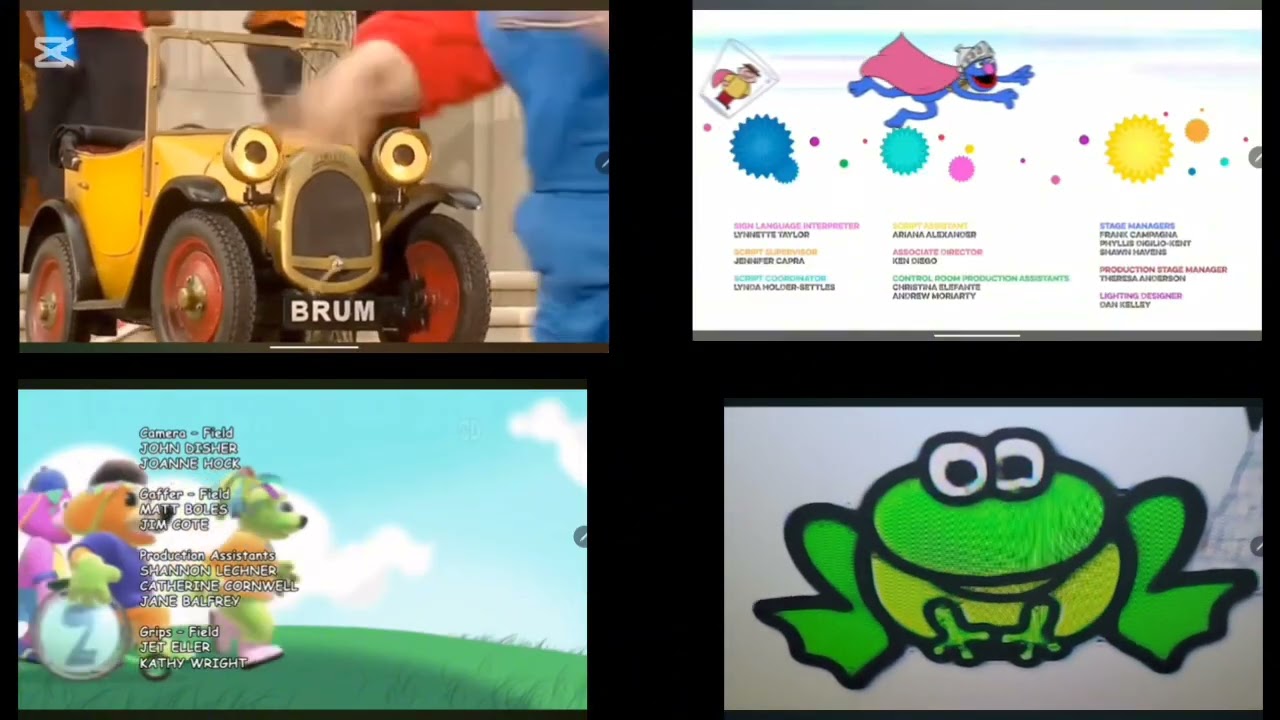 BLUES CLUES SESAME STREET NJT ELIMINATION BRUM RAGGS credits remix