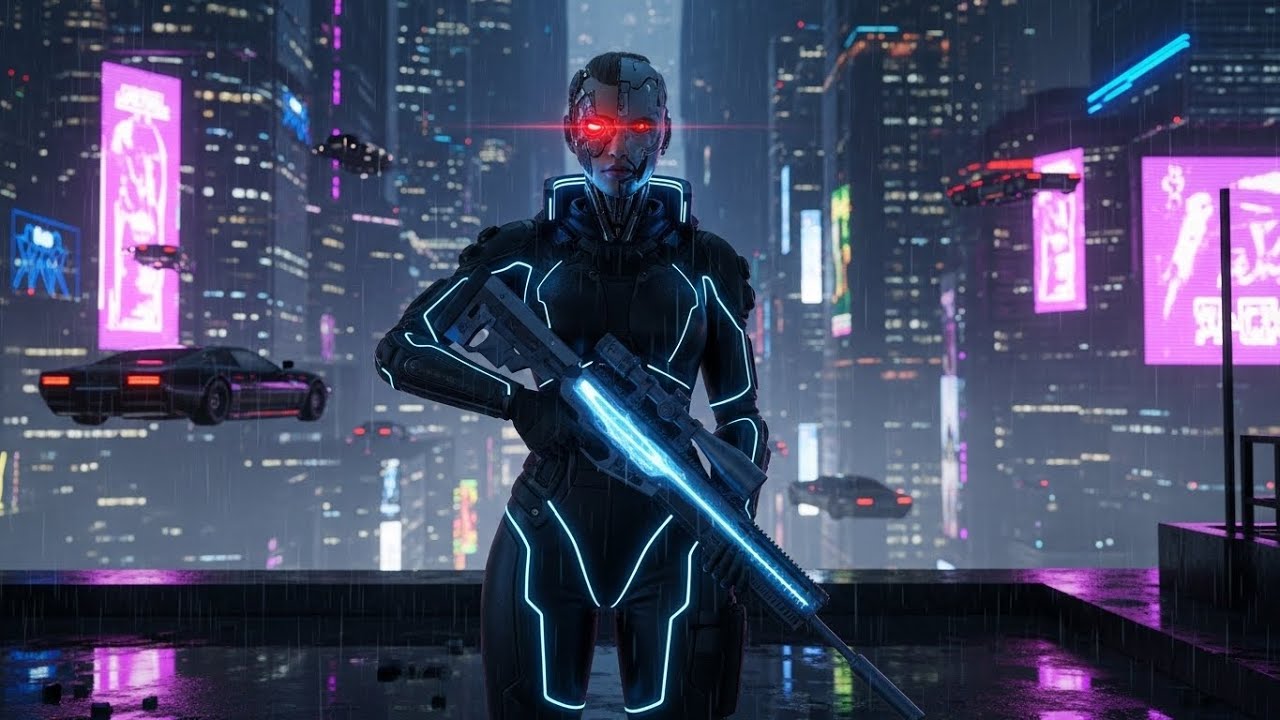 Neon Vendetta 🌃 DarkSynth & Cyberpunk Music | Futuristic Action Song
