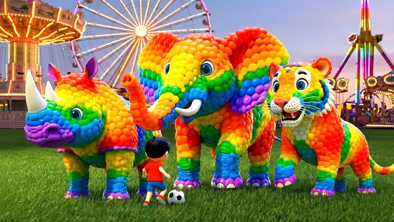 NEW Magic Transformation: Amazing Animals Made of Colorful Balls 02🌈 Watch, Enjoy, Fun | ZupZupToons