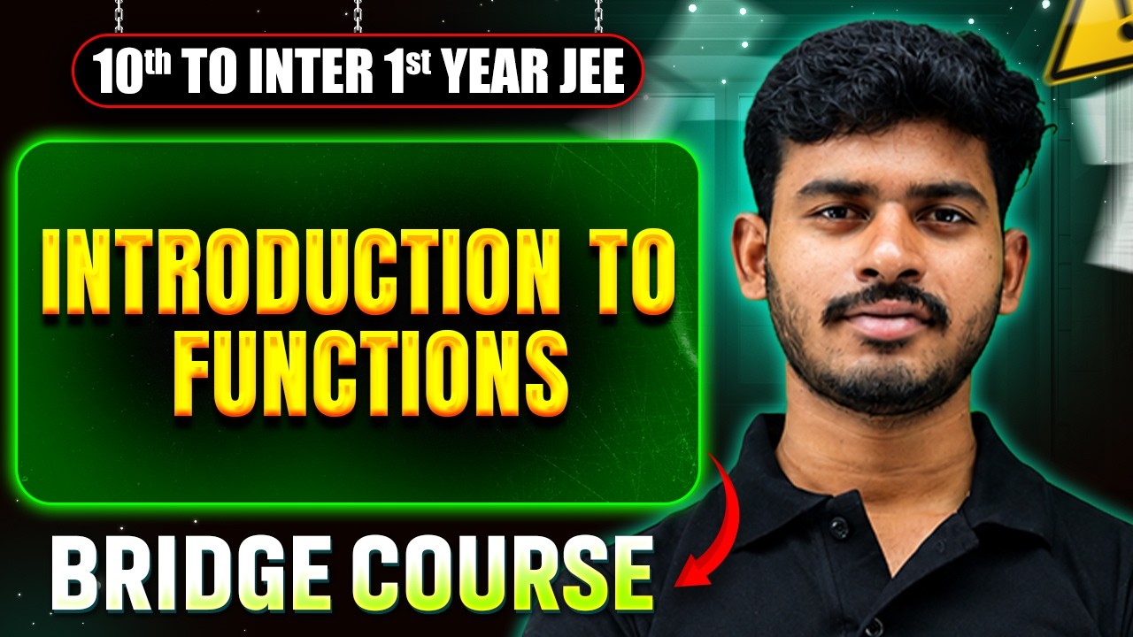 Introduction to Functions🔥| JEE 2027 Bridge Course | 10th to Inter 1st Year | PW JEE Telugu