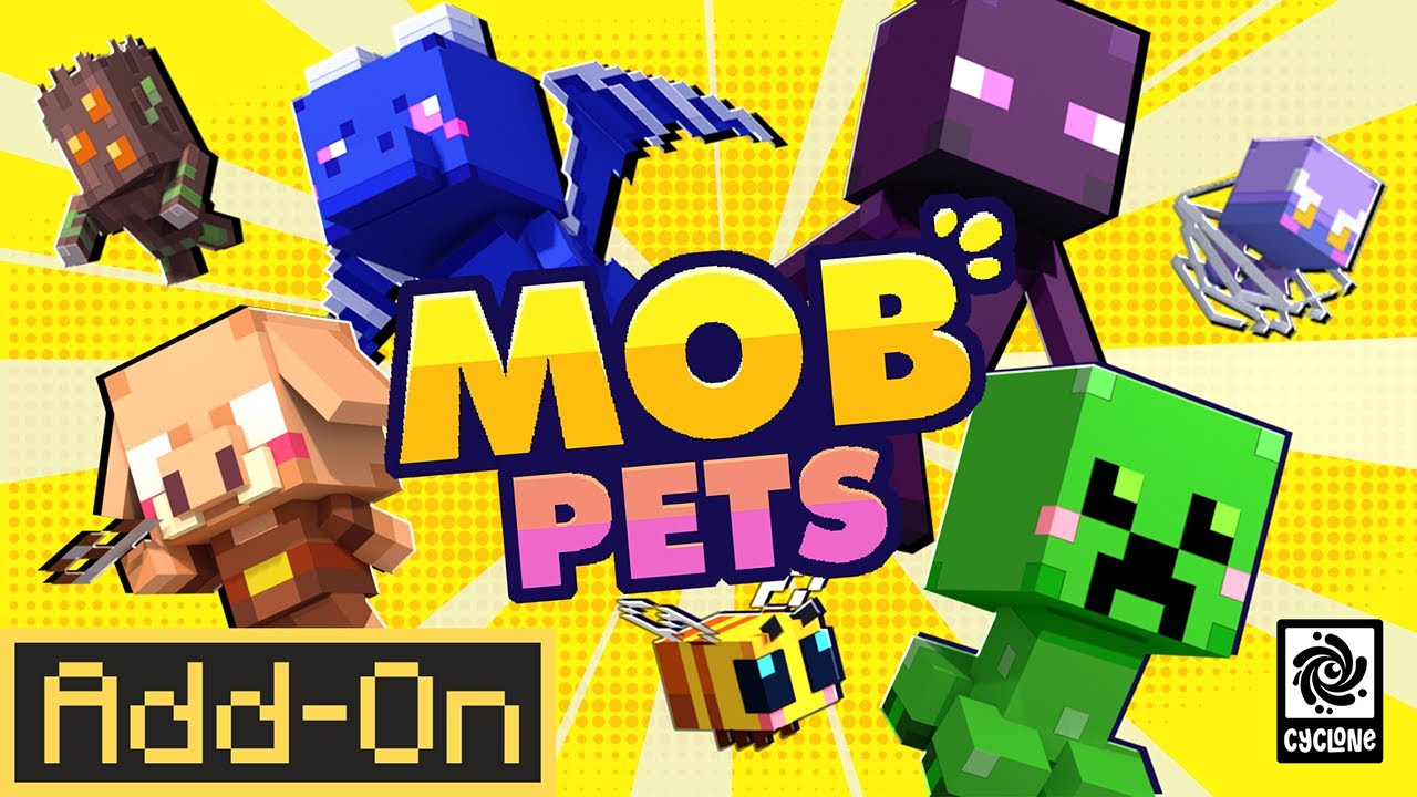 АДДОН MOB PETS: превратите более 60 мобов в милых питомцев в Minecraft Bedrock Edition!