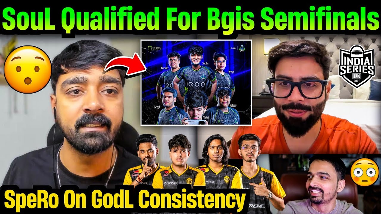 Spero React GodLike Momentum Based Team💛😳 Ankiiibot On SouL Qualified For Bgis Semifinals🚀😯