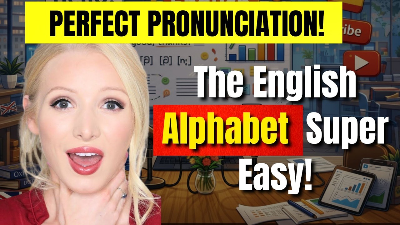 PERFECT PRONUNCIATION! The English Alphabet – Super Easy! | Conversation Practice