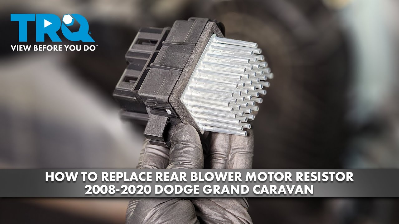 How to Replace Rear Blower Motor Resistor 2008-2020 Dodge Grand Caravan