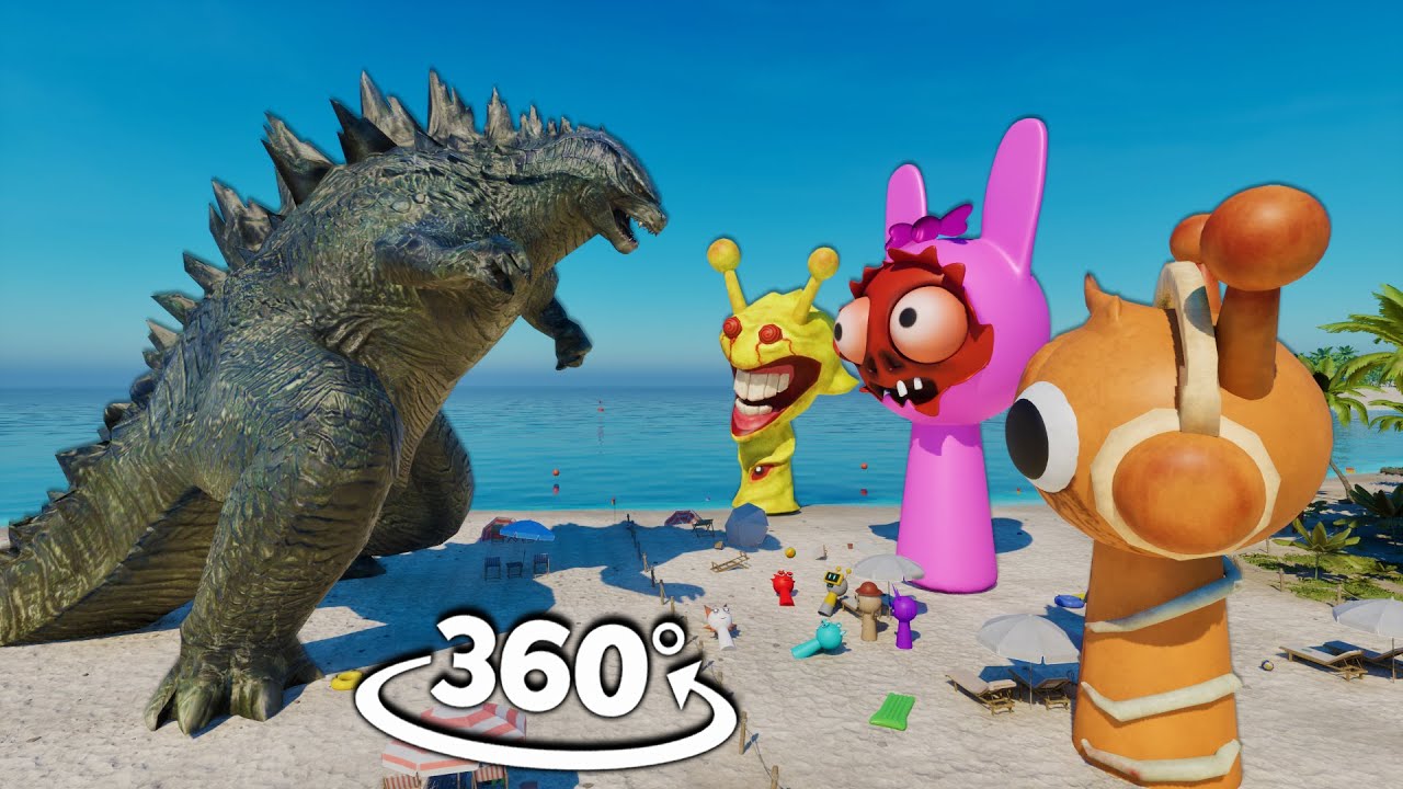 Incredibox Sprunki VS Godzilla | 360&deg; VR Animation