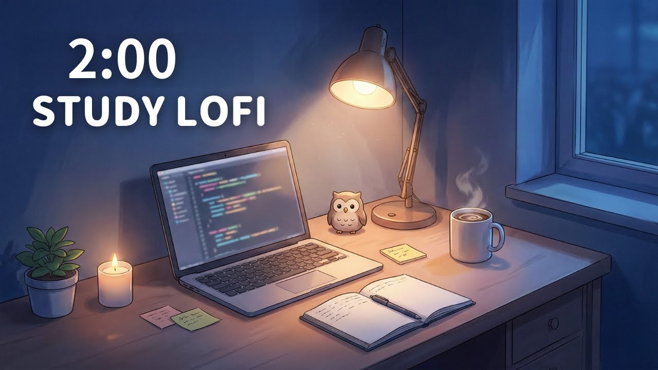【2:00｜1H】STUDY LOFI｜Deep Focus for Coding & Writing（作業用BGM / 勉強用BGM）