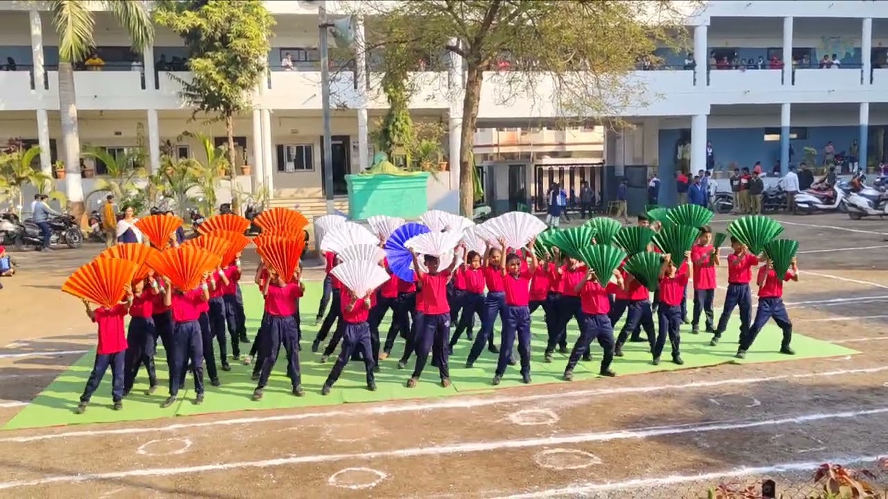Sports day | Fan Drill | N.P.SCHOOL NO7, SHIRPUR | SPORTS DAY DRILL