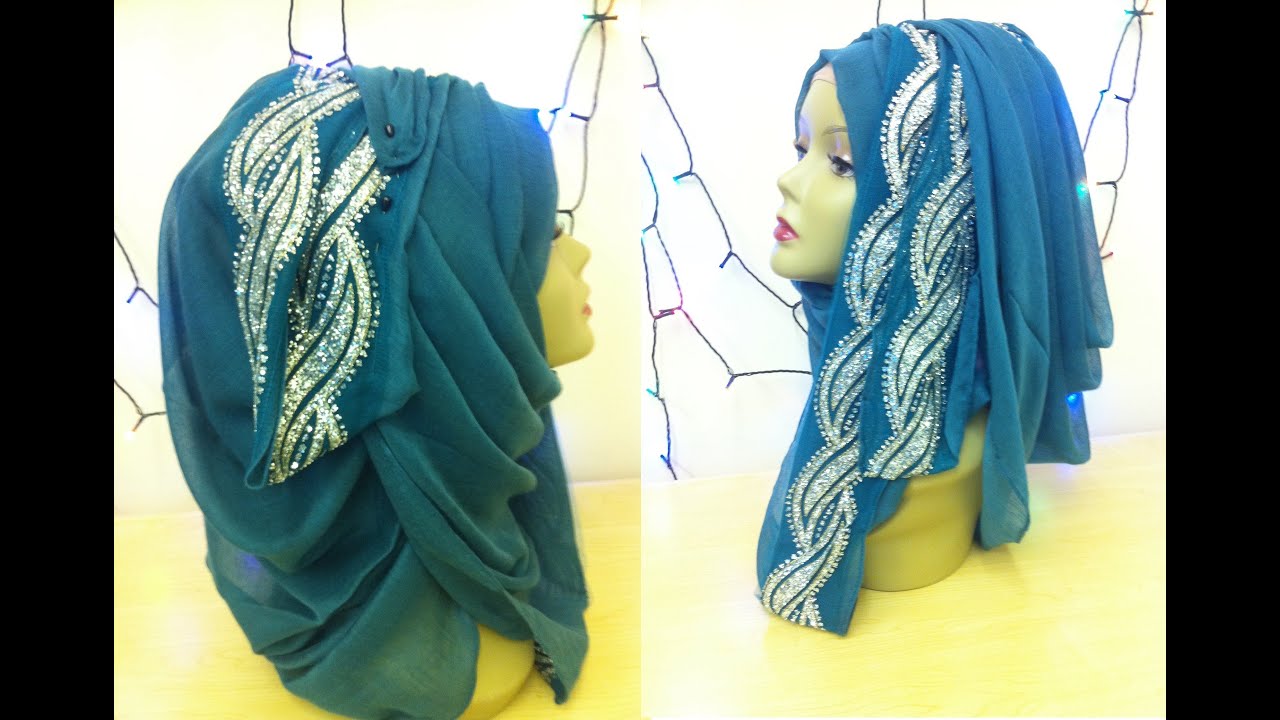 fancy border hijab style-2 || By || Shum Stuff