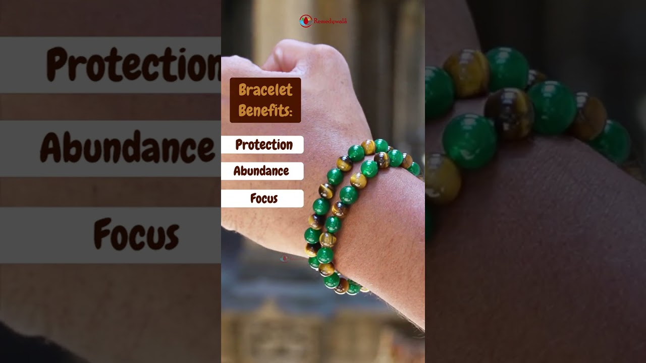 Discover the Magic: Green Jade Tiger Eye Combination Bracelet | Remedywala