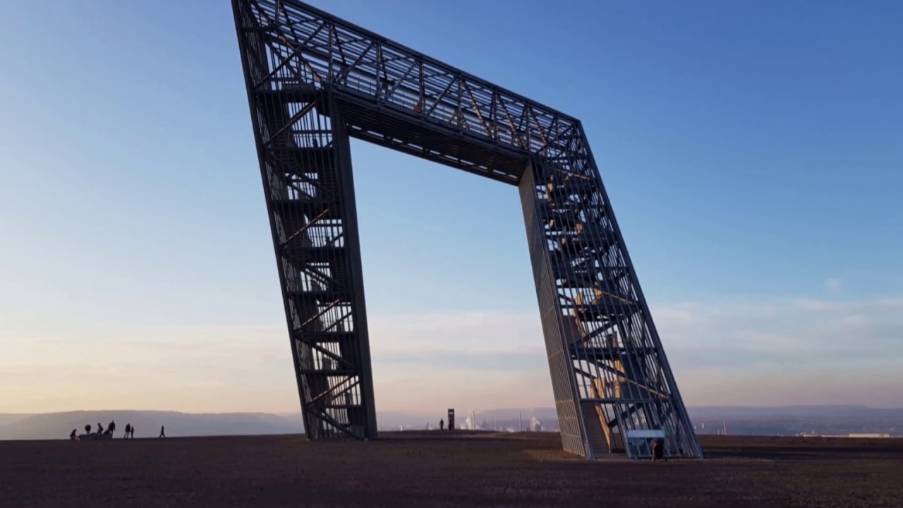 Das Saarpolygon auf der Bergehalde Duhamel (Saarland)