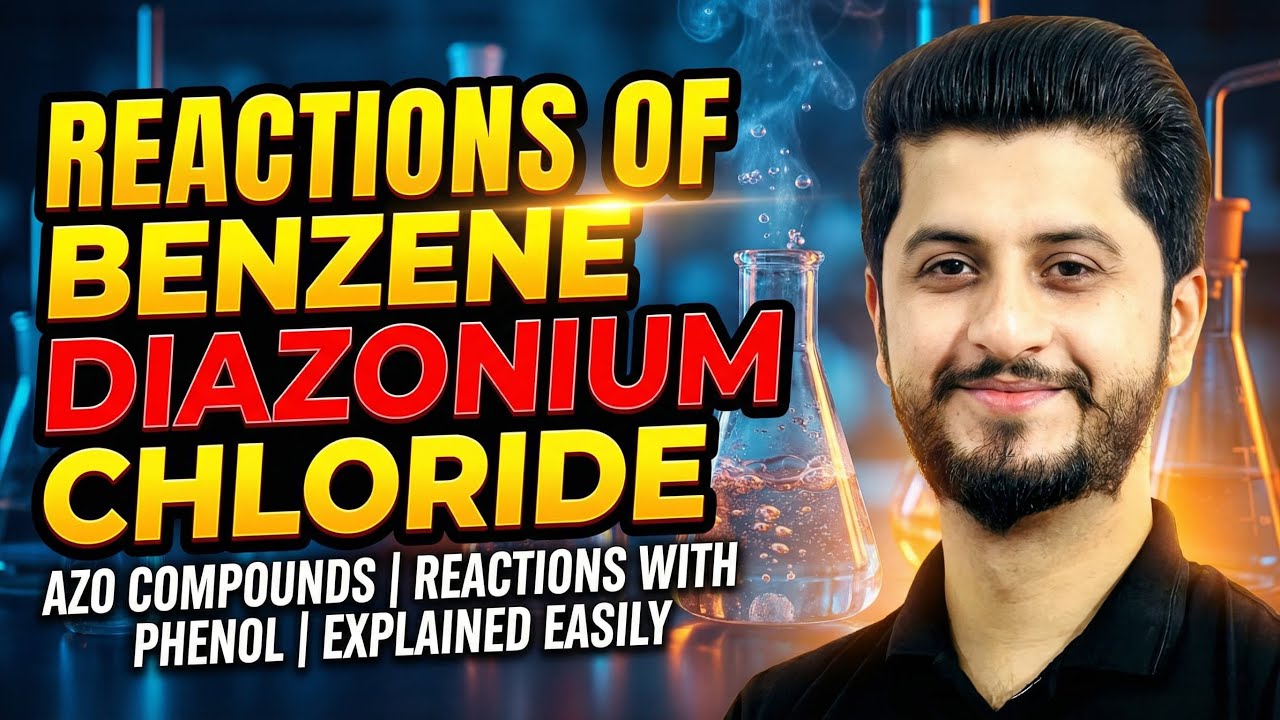 Reactions of benzene diazonium chloride| Azo compounds | Reactions with phenol|  Explained Easily