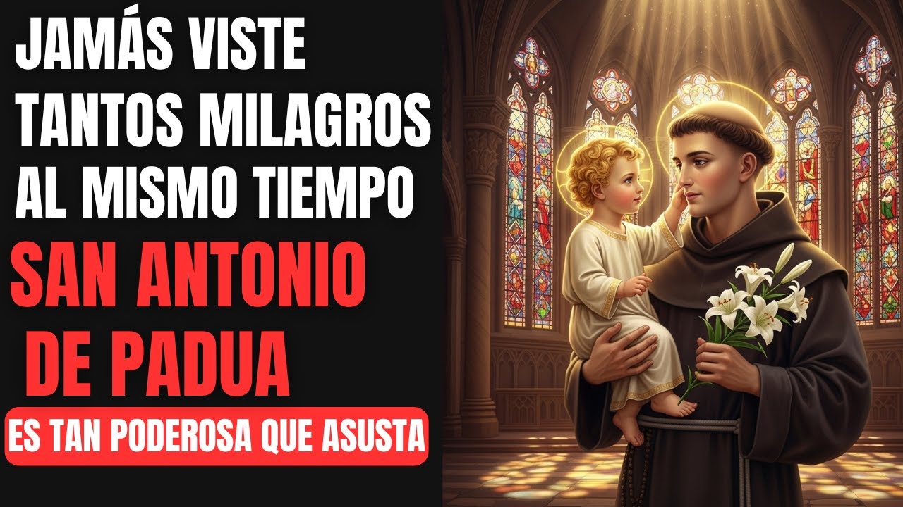 ✝️ ORACIÓN FUERTE A SAN ANTONIO – ENTREGA TU NECESIDAD Y RECIBE LA GRACIA 🙏