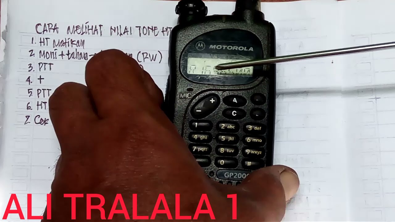 Cara melihat tone Ht Motorola GP2000 @Ali Tralala 1