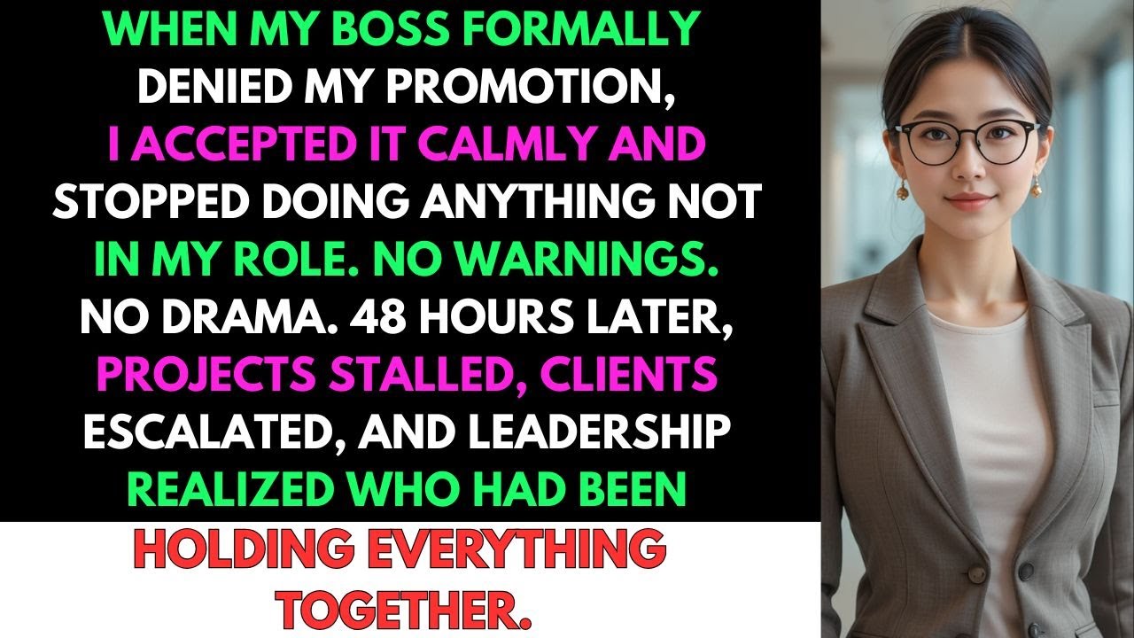My Boss Said I Wasn't Ready for Promotion, So I Followed My Job Description Exactly | Revenge