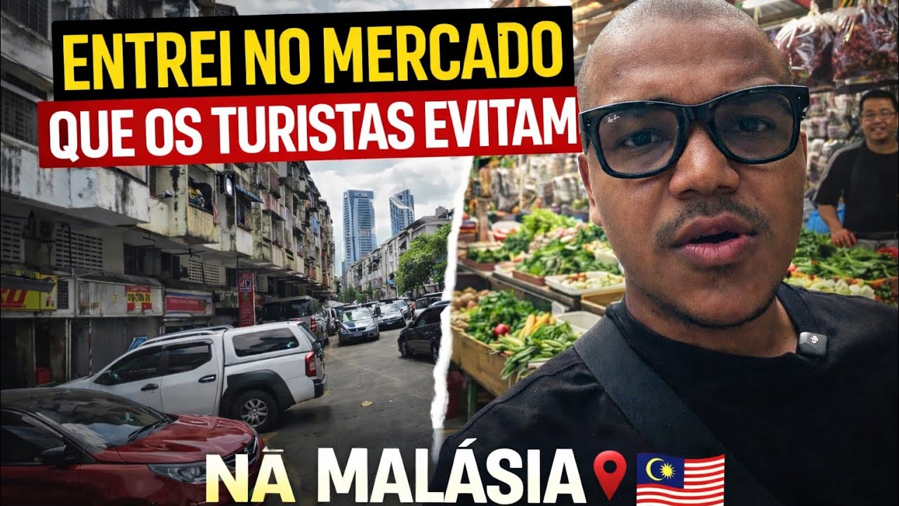 Entrei no mercado mais local da Malásia 🇲🇾 (turistas não vêm aqui)