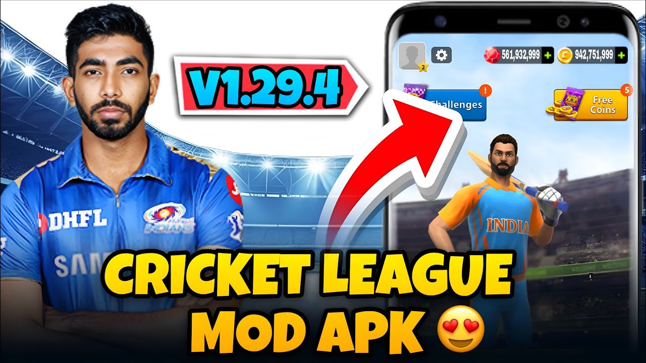 NEW UPDATE HACK+MOD VERSION OF CRICKET LEAGUE (UNLIMITED COINS & GEMS)
