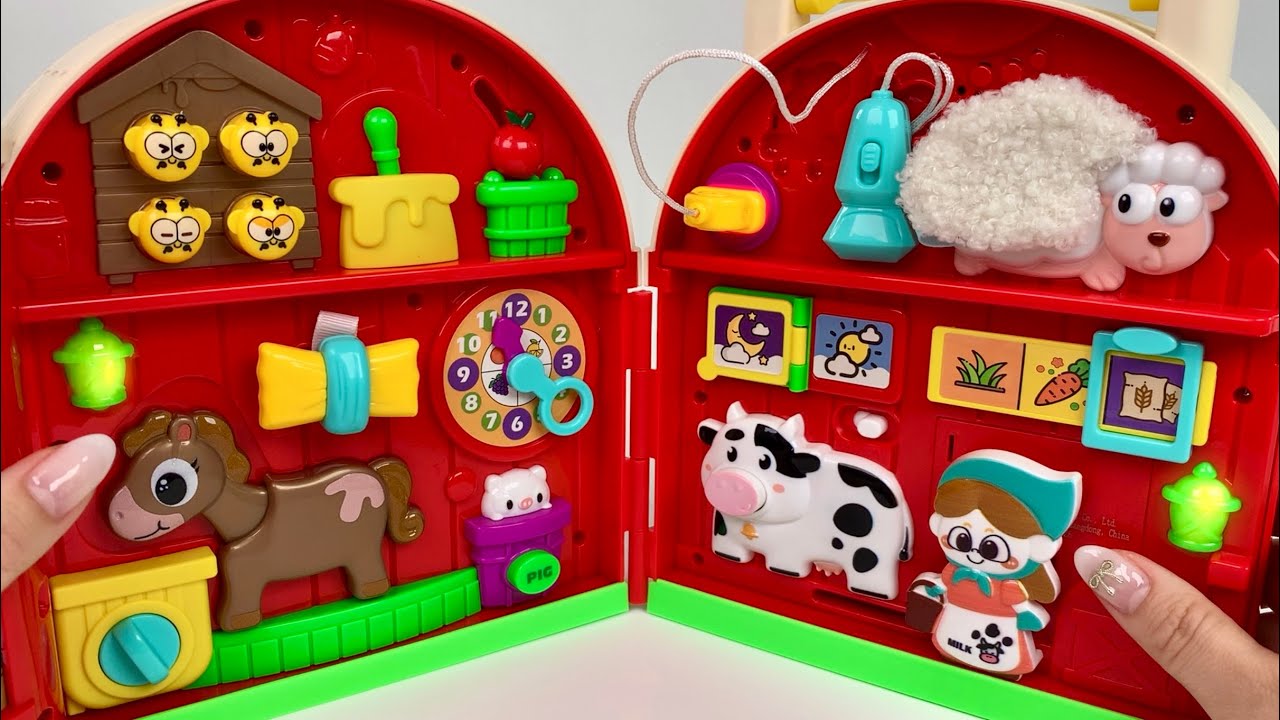 [🐰toy asmr🐰] Big Fidget Board & Farm Fidget Toy ASMR Satisfying Unboxing No talking | Review Toys