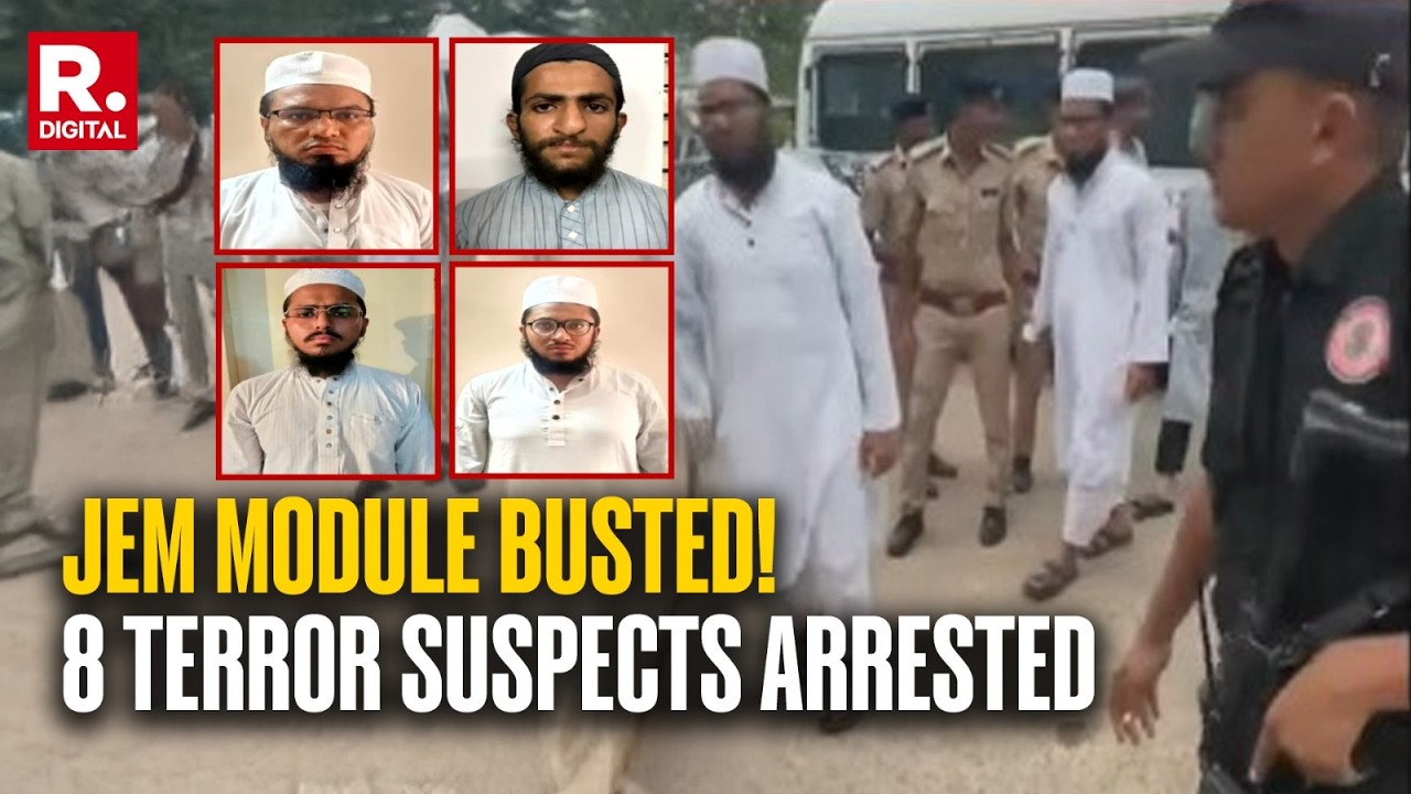 Gujarat ATS Busts JeM Module: 8 Terror Suspects Arrested Across Gujarat & Madhya Pradesh