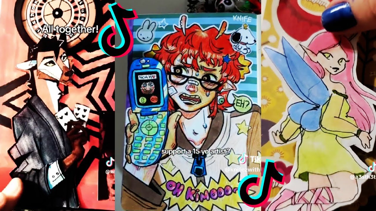 ART SKETCHBOOK 📖🎨 TIKTOK compilation #26